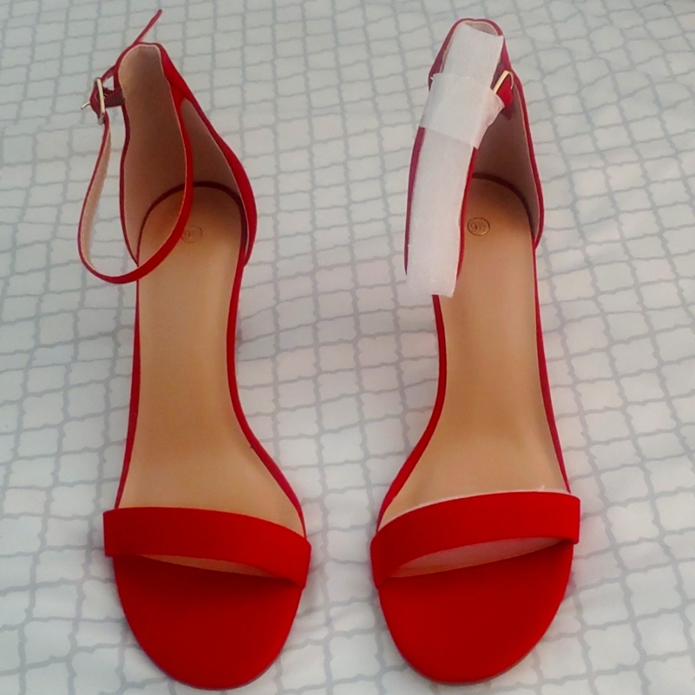 MySoft Red Dressy Sandals - Size 9.5